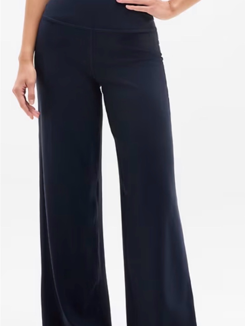 Athlete Elation Ultra Black Wide Leg High-Waist Supportive Compression Pants
